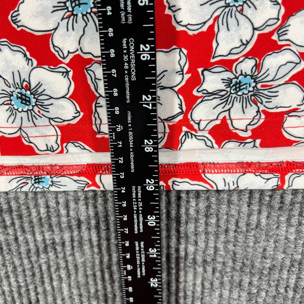Bonobos Polo Shirt Mens Medium Red Floral Short Sleeve Casual Golf Slim Fit - Picture 8 of 12